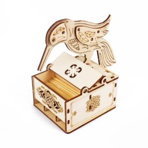 Puzzle 3D en bois oiseau – Image 3