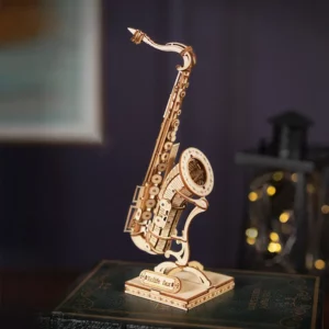 Puzzle 3D en bois saxophone