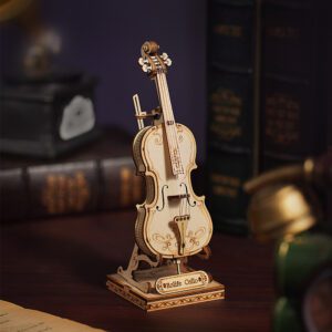 Puzzle 3D en bois violoncelle