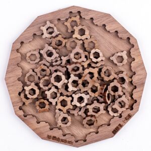 Puzzle en bois adulte formes creuses