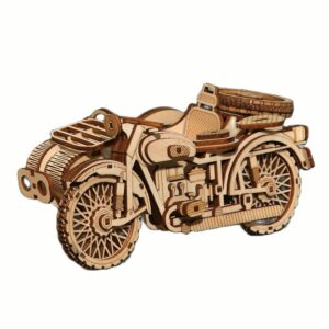 Puzzle en bois adulte moto à trois roues