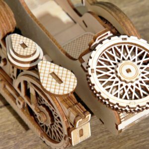 Puzzle en bois adulte moto à trois roues – Image 4