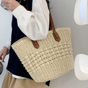 Sac en osier plage clair