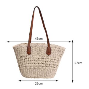 Sac en osier plage clair – Image 5