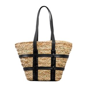 Sac en rotin fait à la main noire – Image 2