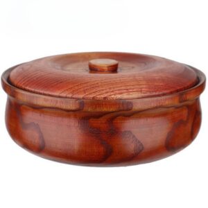 Bol en bois avec couvercle – Image 2