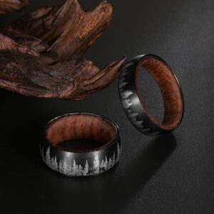 Bague en bois foret – Image 3