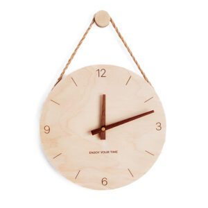 Horloge en bois style japonais – Image 3