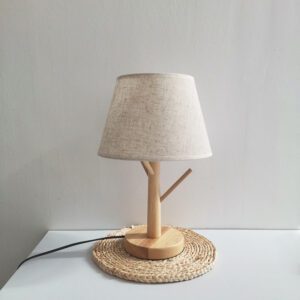 Luminaire en bois pour table de chevet – Image 3